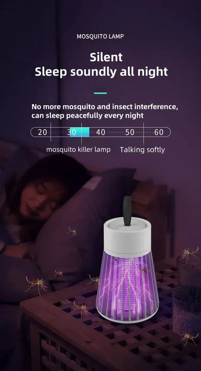 Electric Shock Mosquito Lamp Waterproof Two-in-One Bug Zapper For Bedroom Outdoor Use